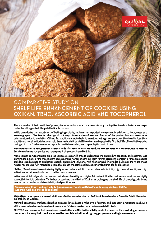 Shelf-Life enhancement of Cookies