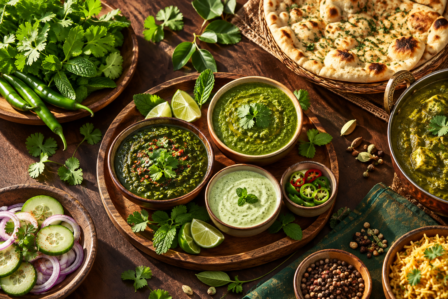 Mane Kancor Fresh Greens – Green chutneys, fresh herbs and culinary applications